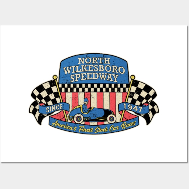 North Wilkesboro Speedway 1947 Wall Art by asterami